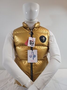 WoodPecker Men's Down Vest Size Small 100% Authentic Brand New with Tags $390